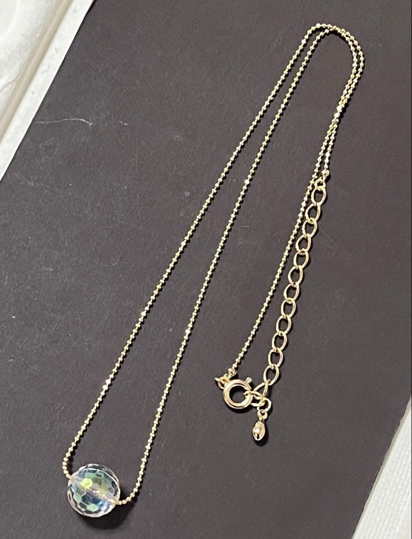 ☆ネックレス アクリルボール ハンドメイド 78