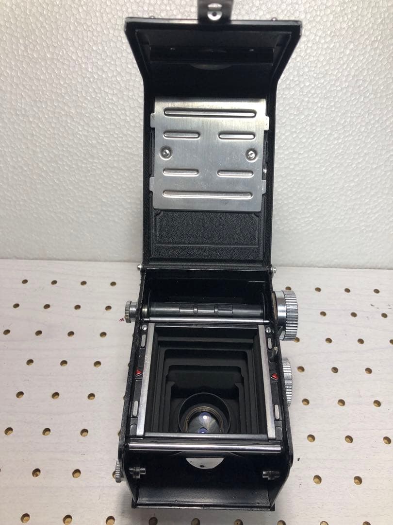 ☆YashicaFlex 二眼レフカメラ ブラック ケース付き　「動作確認済み」