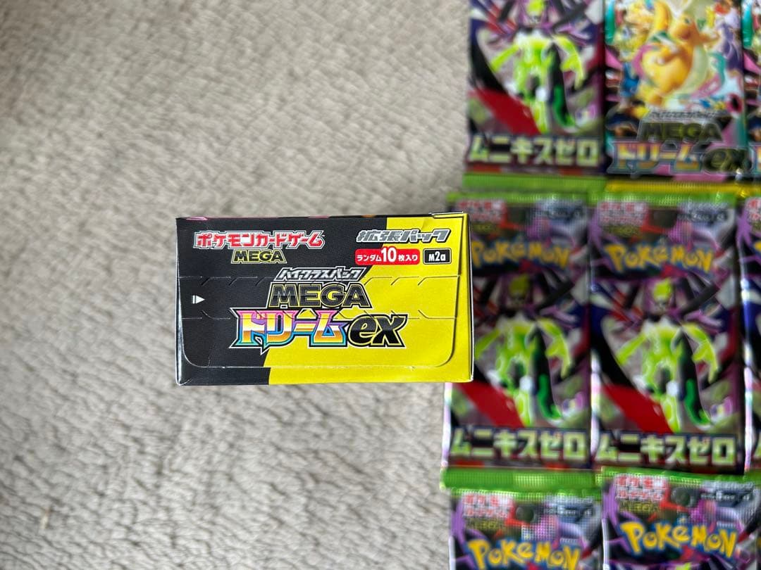 新品未開封ポケモンカード MEGAドリームex1箱パック4PCムニキス12PC