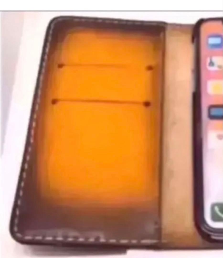 オーダー　栃木レザー　iPhon17ケース ビンテージブラウン