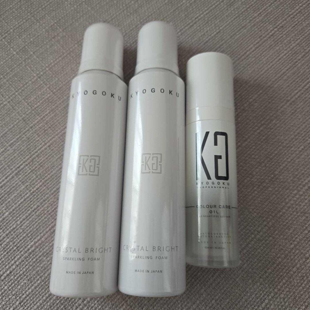 KYOGOKU スパークリングフォーム2本、COLOUR CARE OIL