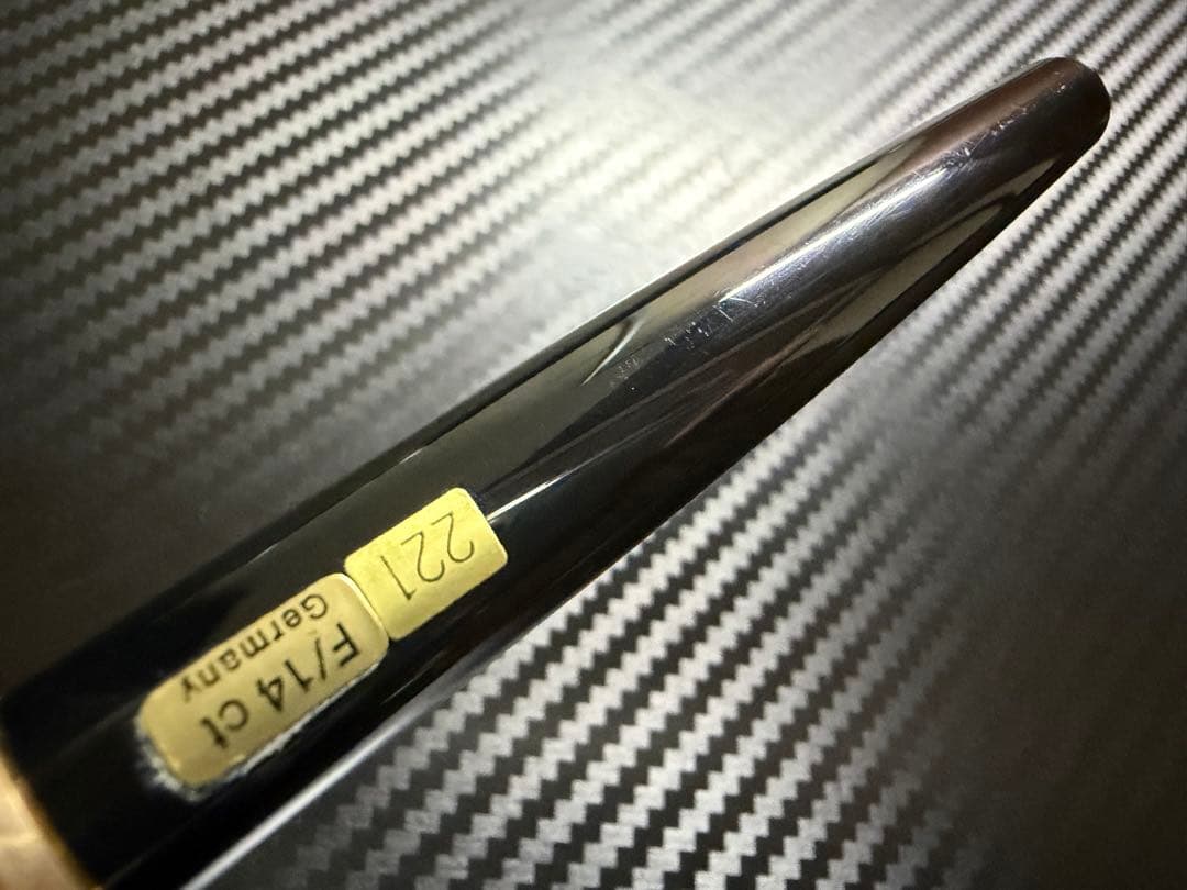 極美品 モンブラン No.221 ブラック F 細字 万年筆