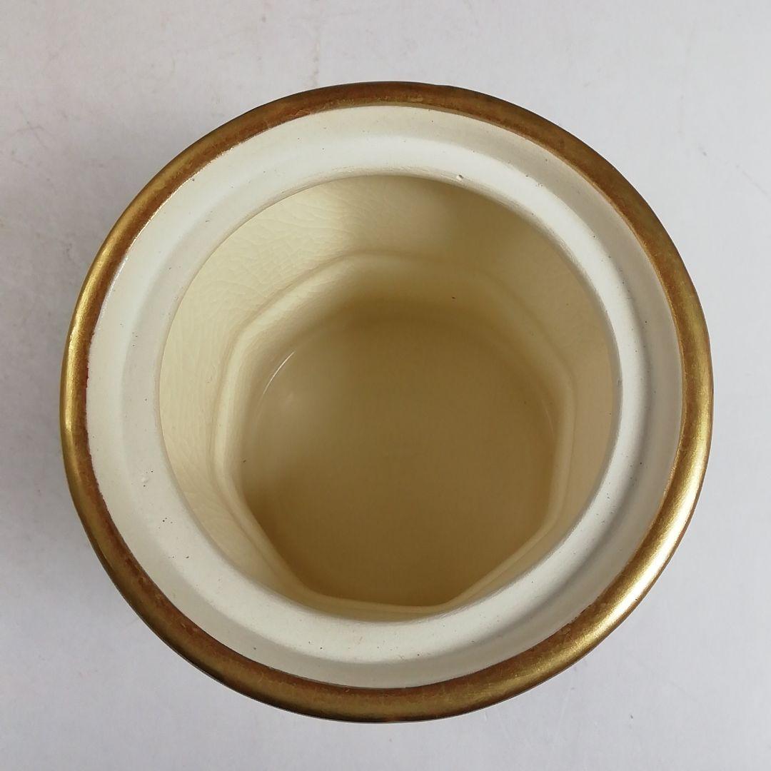 Ｗ３６０　茶器　『色絵 宝尽し文 臼形』『橋本永豊 造』　共箱　茶道具
