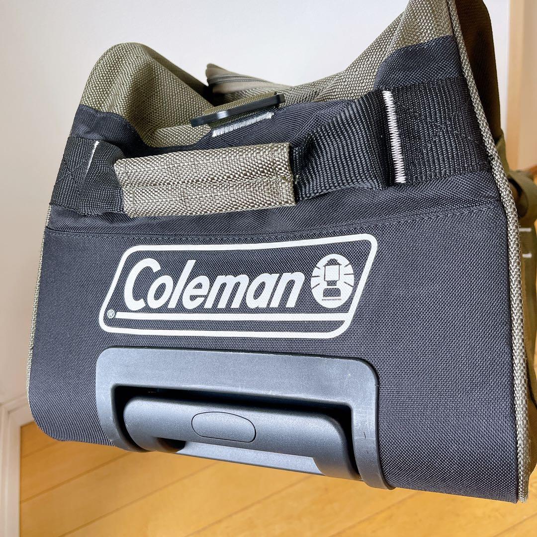 Coleman ボストンバッグ キャスター付き ソフトキャリー　カーキ