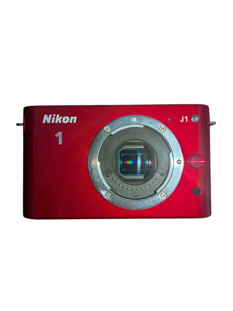 Nikon J1 レッド コンパクトデジタルカメラ レンズ2個セット