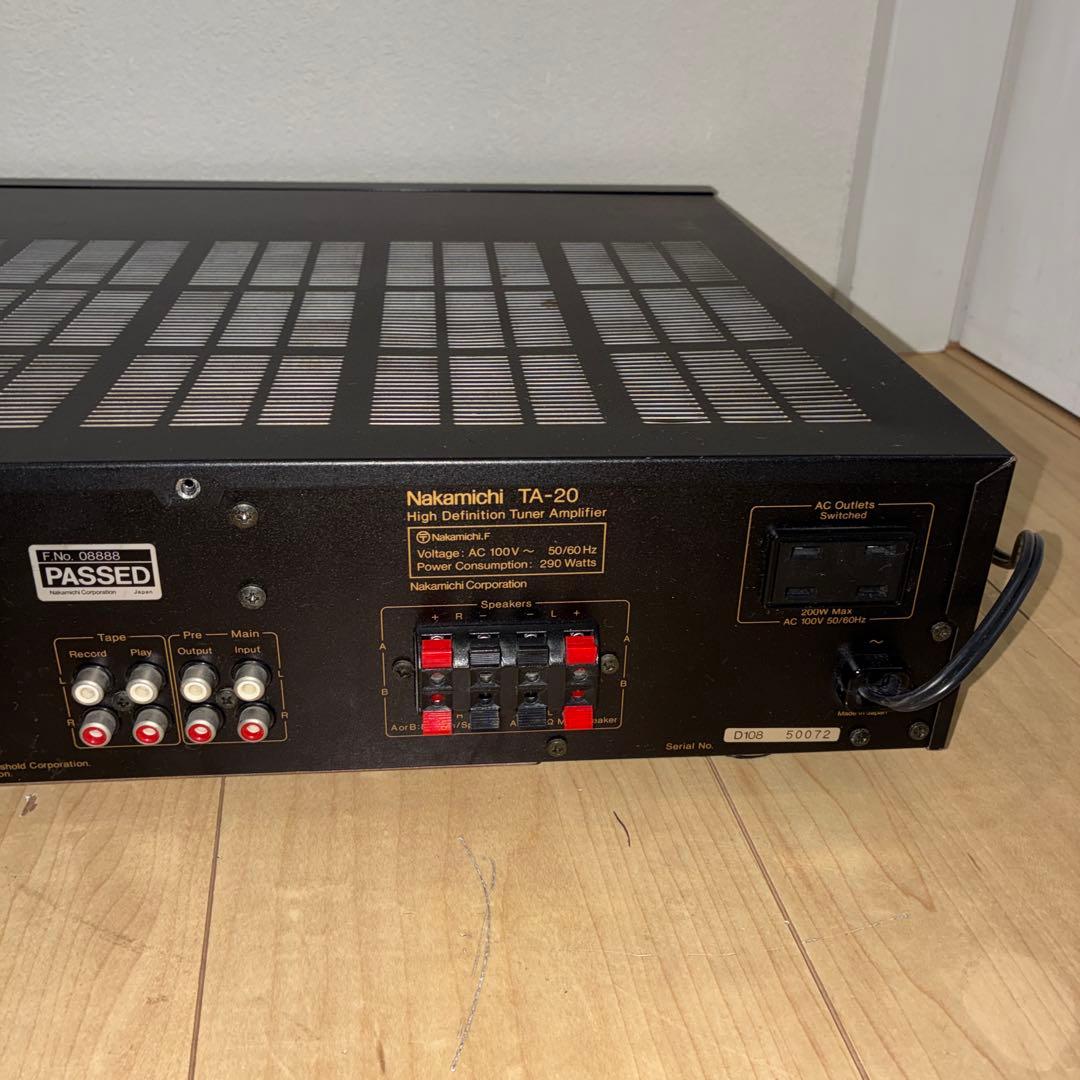 レア　ジャンク　Nakamichi TA-20 チューナー アンプ ナカミチ