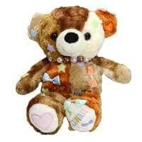 イルミ KAWAII ベア チョコ 全長29ｃｍカラフルに 光るぬいぐるみ