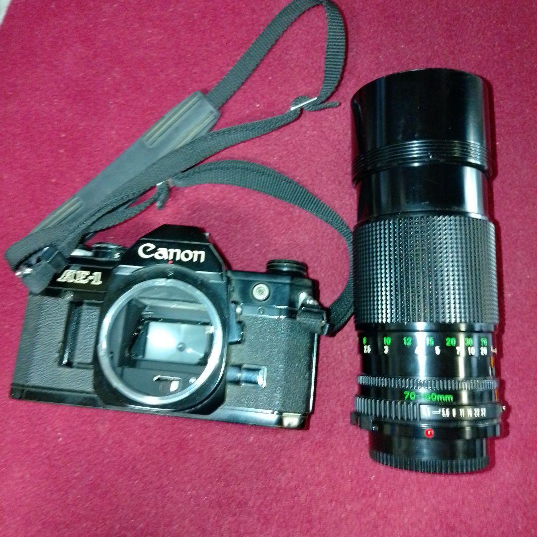 Canon AE-1 フィルムカメラ 70-150mmレンズ付き　動作未確認