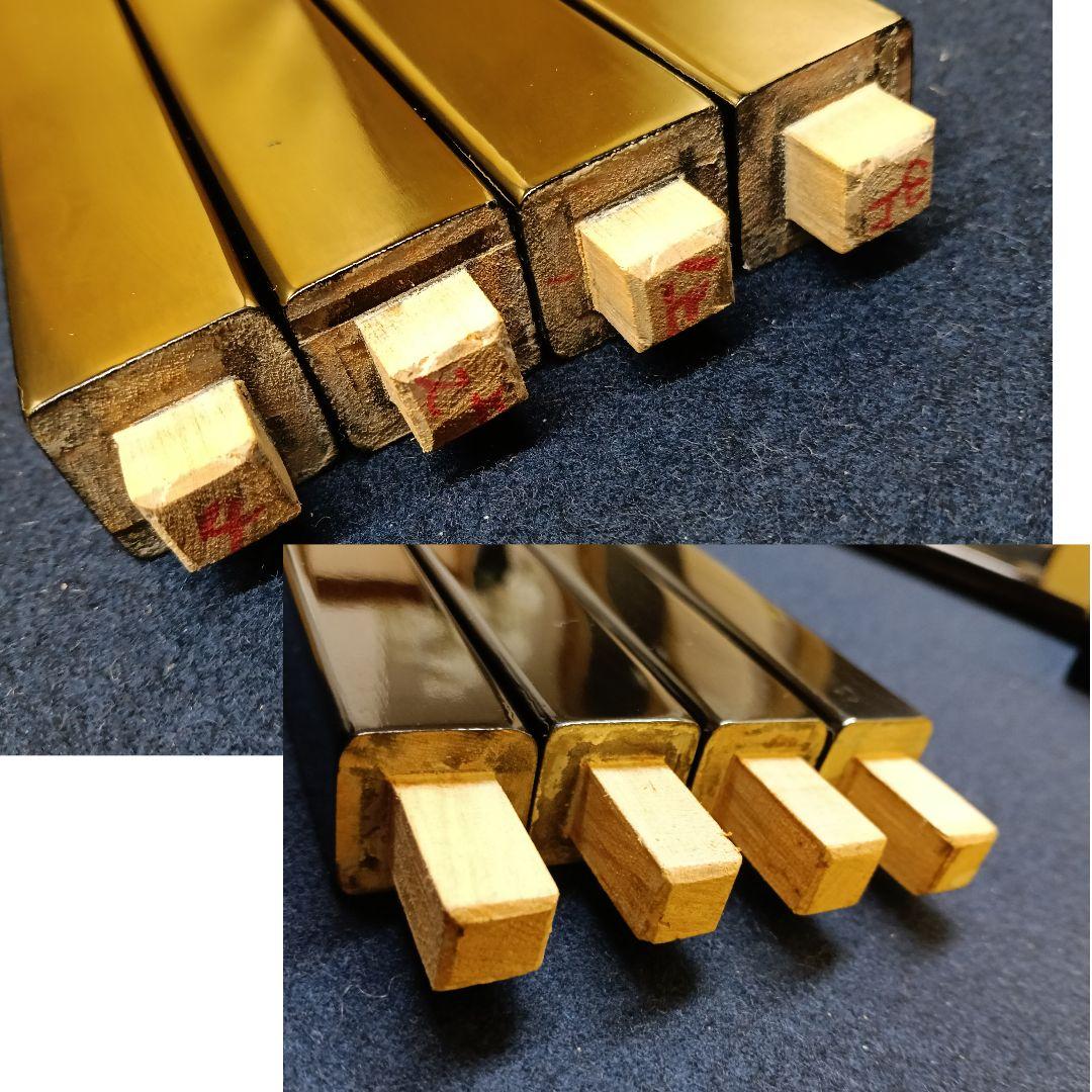 AP26 真台子 組立式 木製真黒漆塗 茶道具 棚物 風炉道具置 紙箱