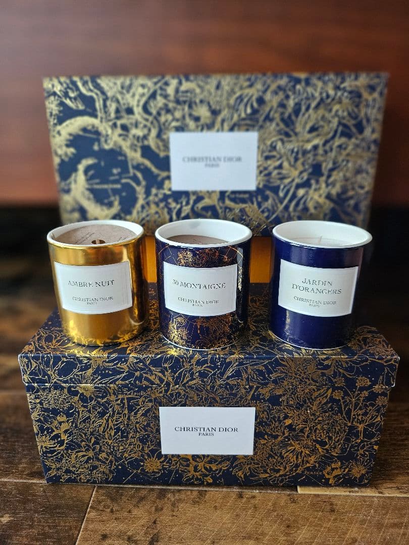 Diorクリスマス限定キャンドルアロマコフレ口紅リップポーチノベルティファンデ