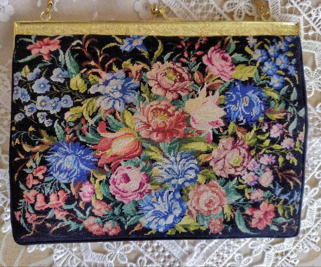 ♥プチポアン刺繍バッグ
