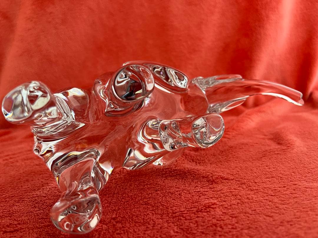 ❤️彫刻家作品❤️BACCARAT LOET エレファント親子　象　動物フィギュリン