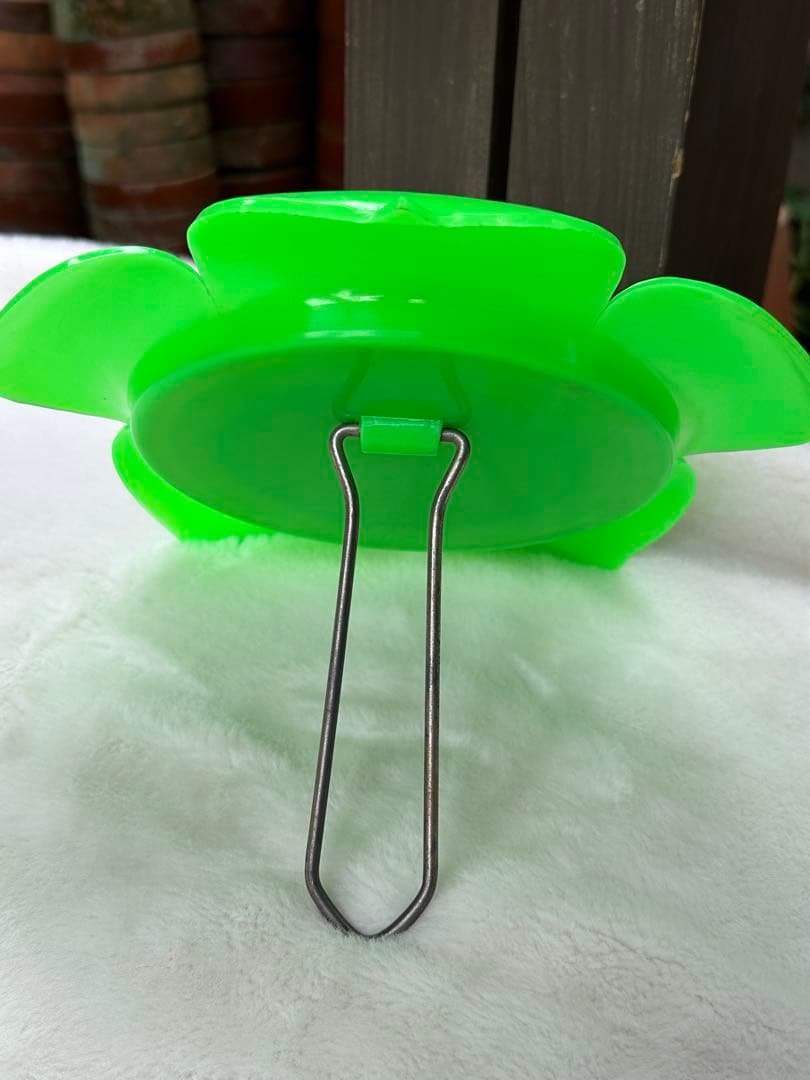 昭和レトロ　花型ミラー　フラワー型ミラー　当時物　レトロ鏡　置き型　吊り下げ
