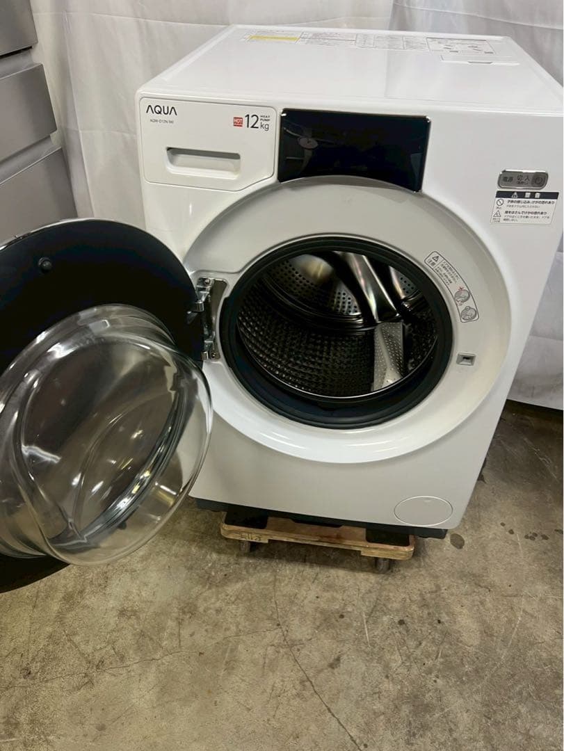 【半年保証】AQUA洗濯機 AQW-D12N 洗濯12kg 乾燥6kg 2022