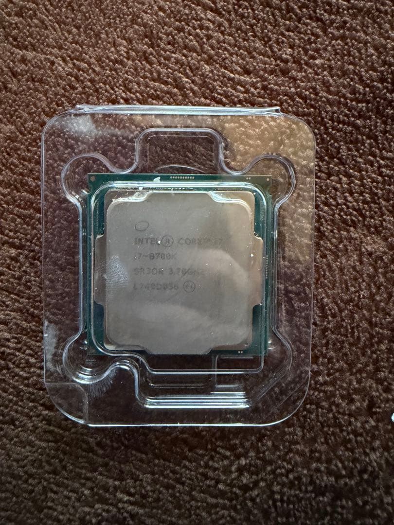 CPU Intel core i7-8700k