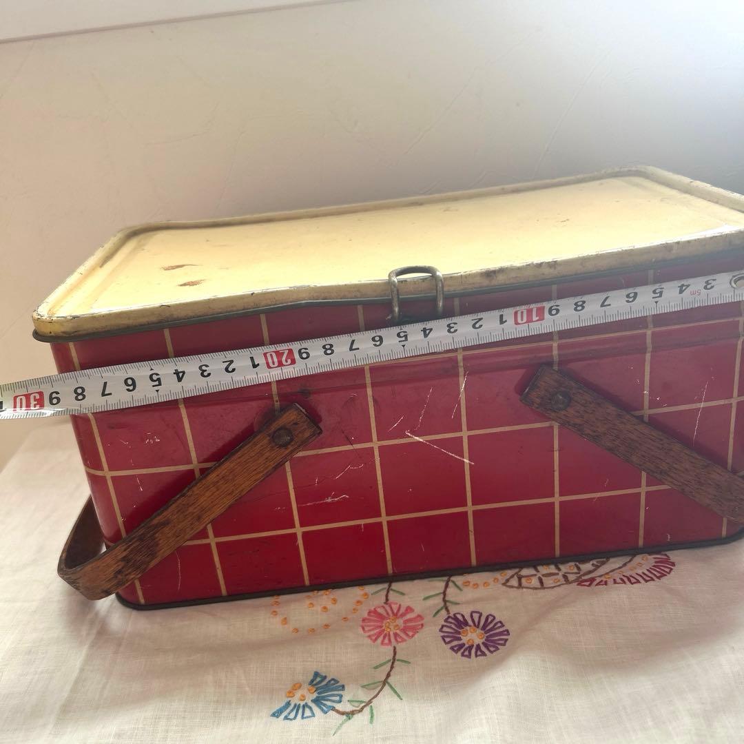 イギリスアンティーク　ピクニックバスケット