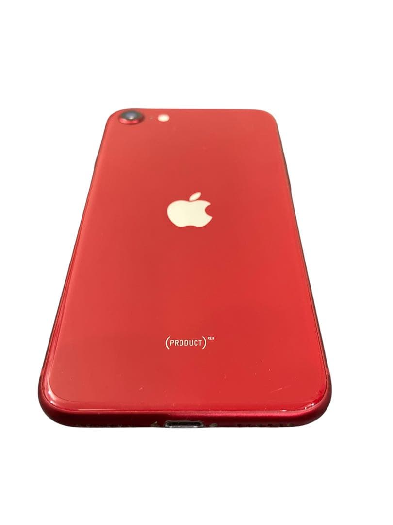 iPhoneSE3 128GB バッテリー100%SIMフリー レッド　赤