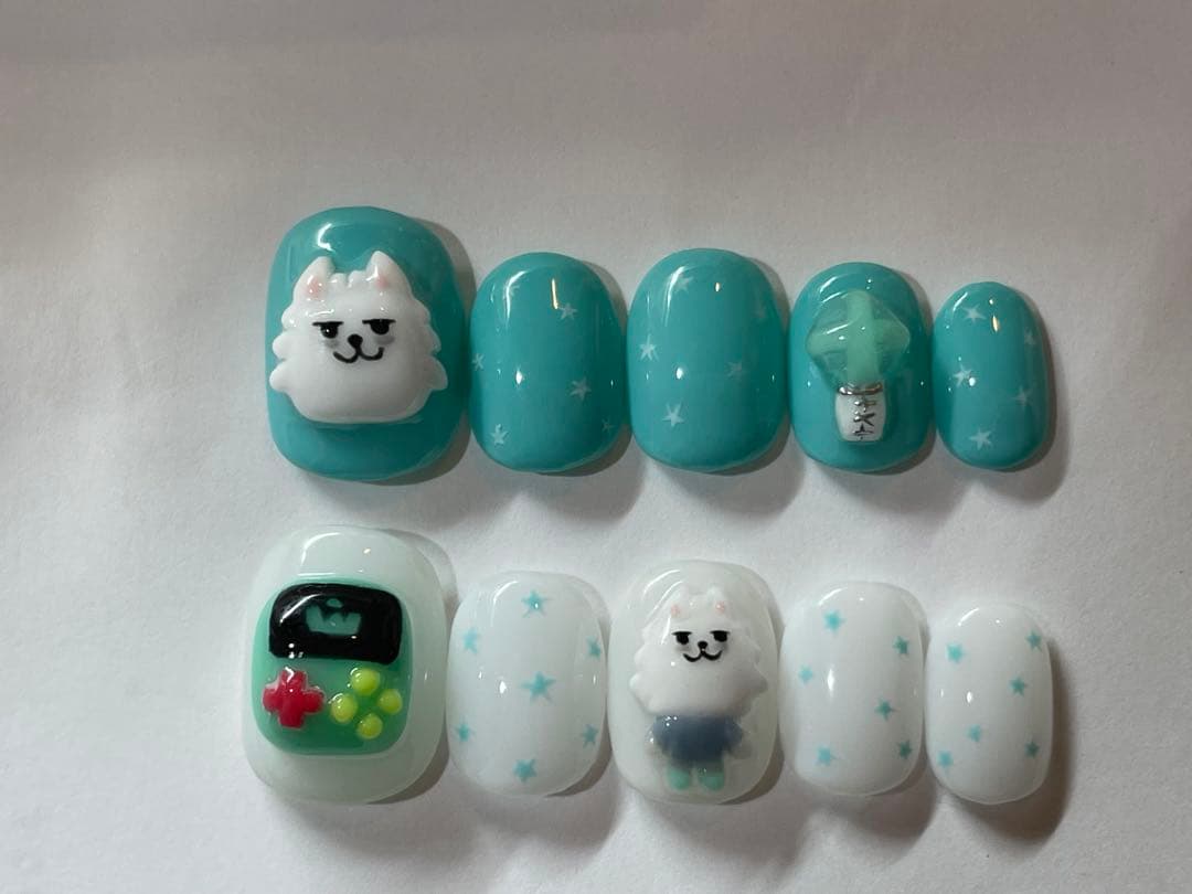 ネイルチップ・付け爪 blue