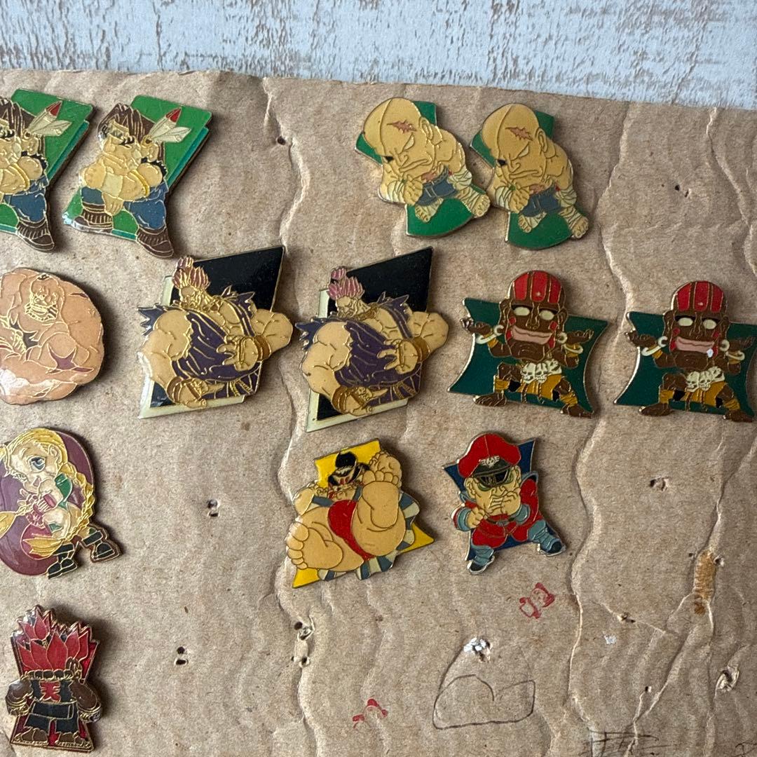 【当時物】ストリートファイターII SDキャラ ピンバッジ まとめ