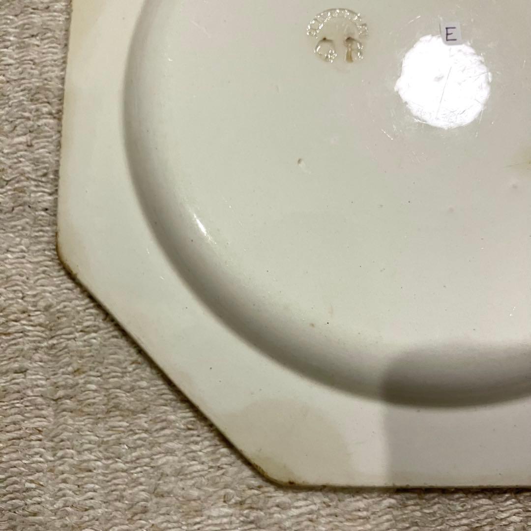E＊クレイユ モントロー オクトゴナル 皿 20.5cm アンティーク