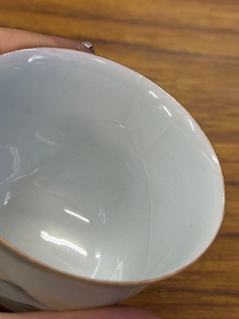 中國古美術 盃 大清光绪年製 茶碗 煎茶道具 傷あり