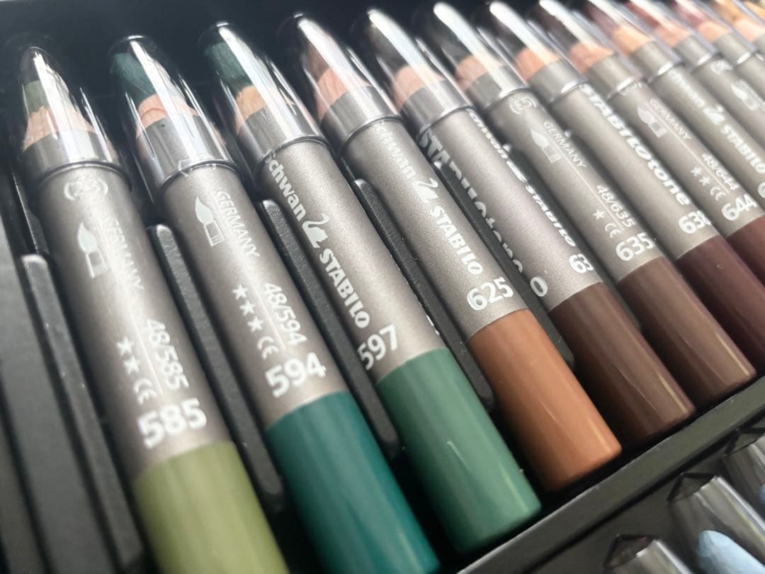 STABILO Stabilotone 54色セット ヴィンテージ ケース付き