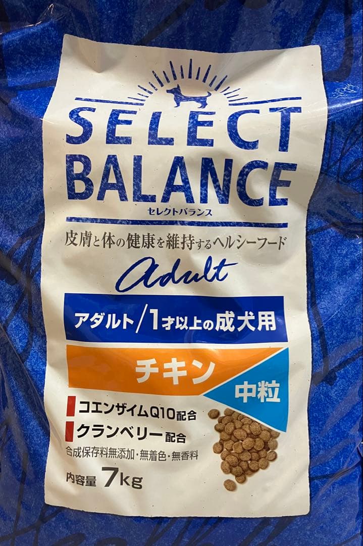 セレクトバランス　アダルト　チキン　中粒　7kg