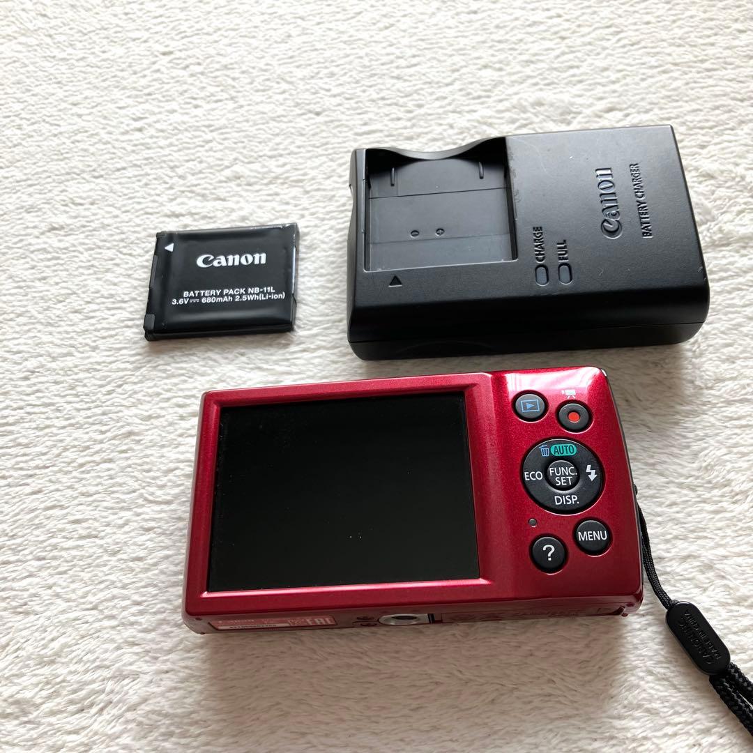 Canon IXY120 コンパクトデジタルカメラ（赤）