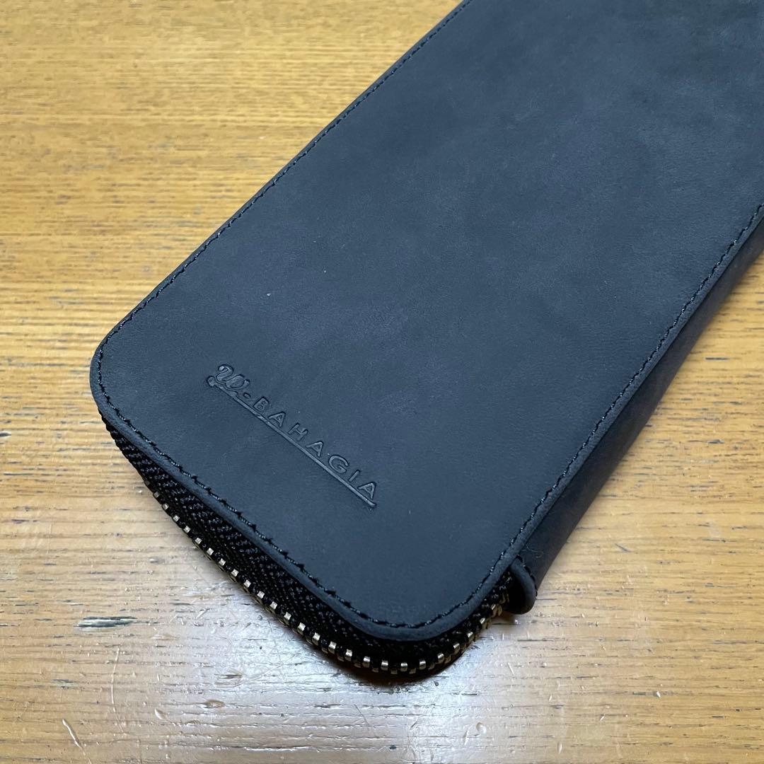 バハギア 廣瀬鐵筆堂モデル　クレイジーホース　ブラック　ラウンドファスナー　希少