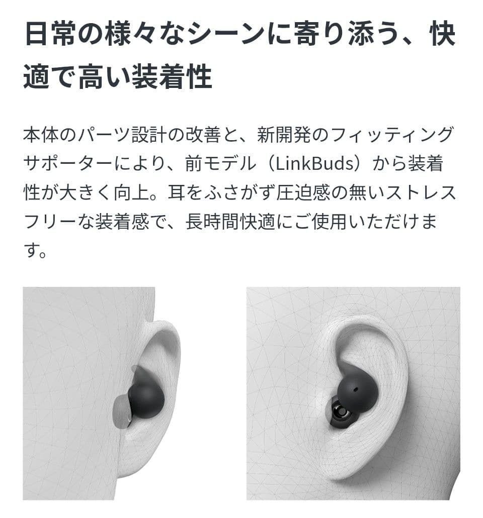 SONY LinkBuds Open ワイヤレスイヤホン