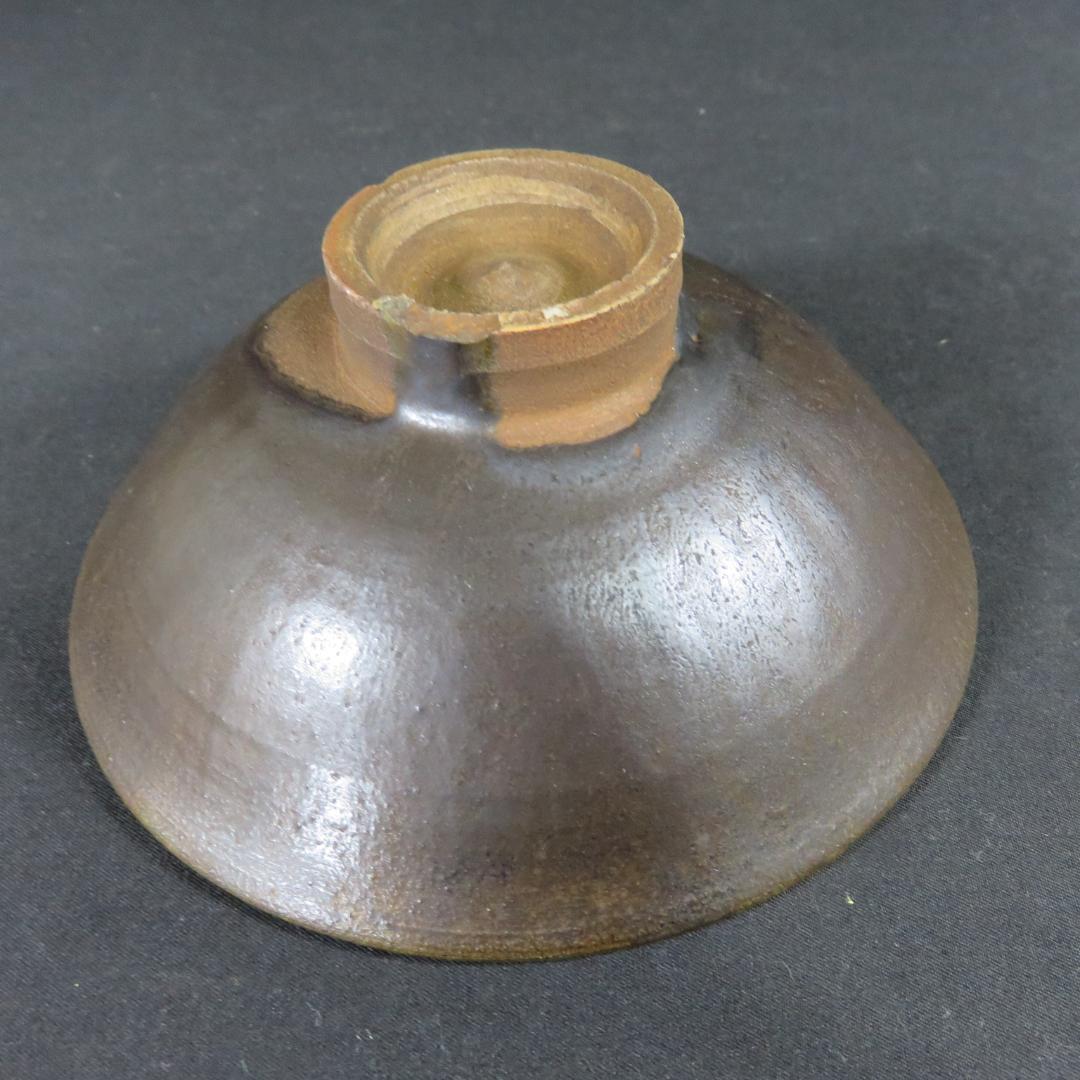 茶碗 平茶碗 鶏竜山窯 義弦 木箱 共箱 抹茶碗 茶器 茶道具 茶の湯