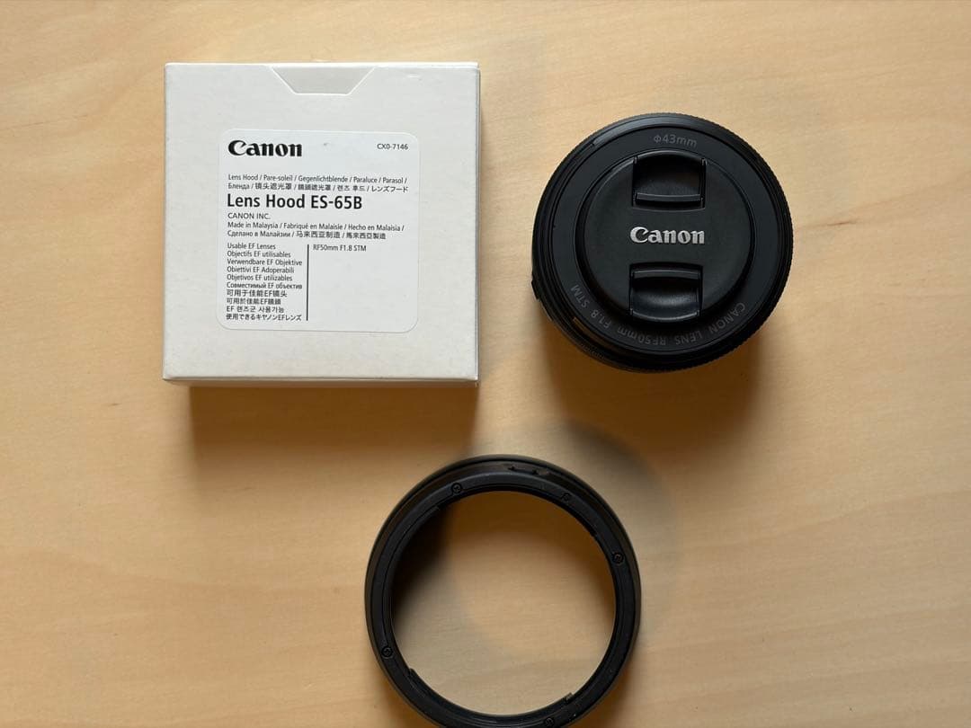 【美品・純正フード付】Canon RF50mm F1.8 STM