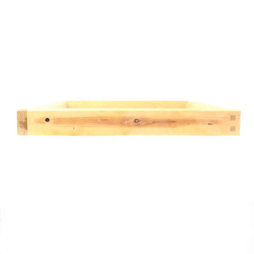 茶道具 大炉用 炉縁 天然木 紙箱付 B822