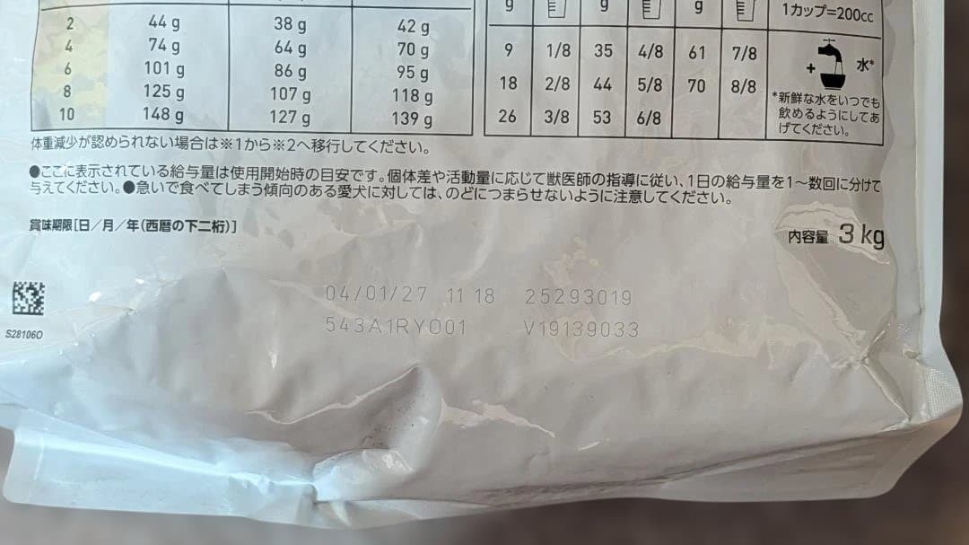【未開封】ロイヤルカナン Dライン 犬 ユリナリーS/O＋満腹感サポート 3kg