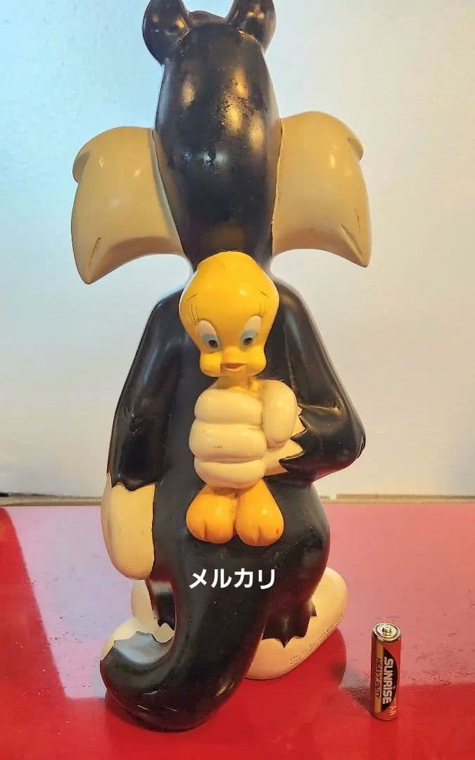日*4様 シルベスター・キャットの今から25年前の、高さ約30センチの大きな陶器