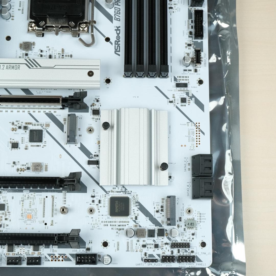 マザーボード ASRock B760 Pro RS WiFi White 1700 ATX