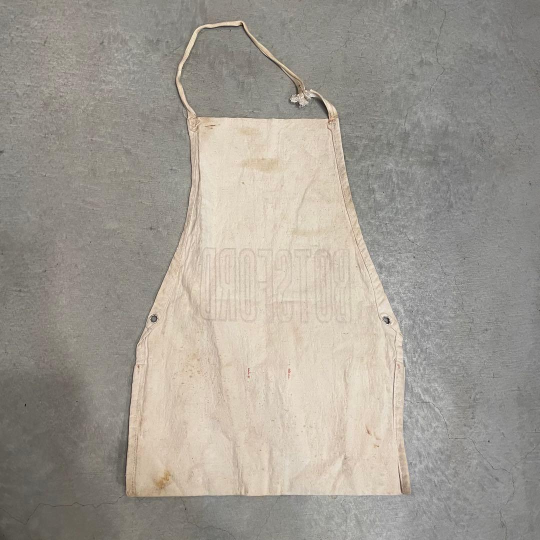 40s ハトメ　ワークエプロン　ビンテージ　apron vintage