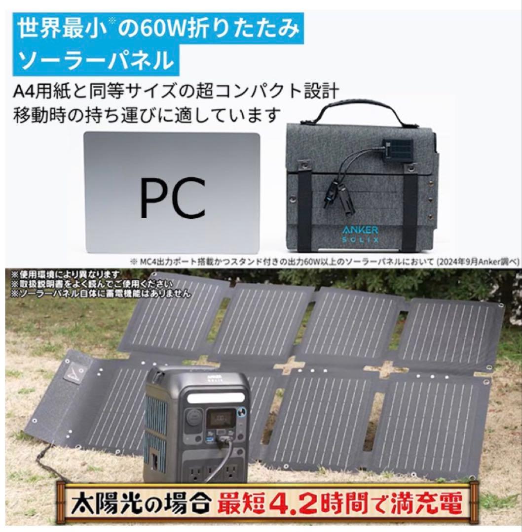 K. Ankerポータブル電源&ソーラーパネルセット/230Wh/8ポート