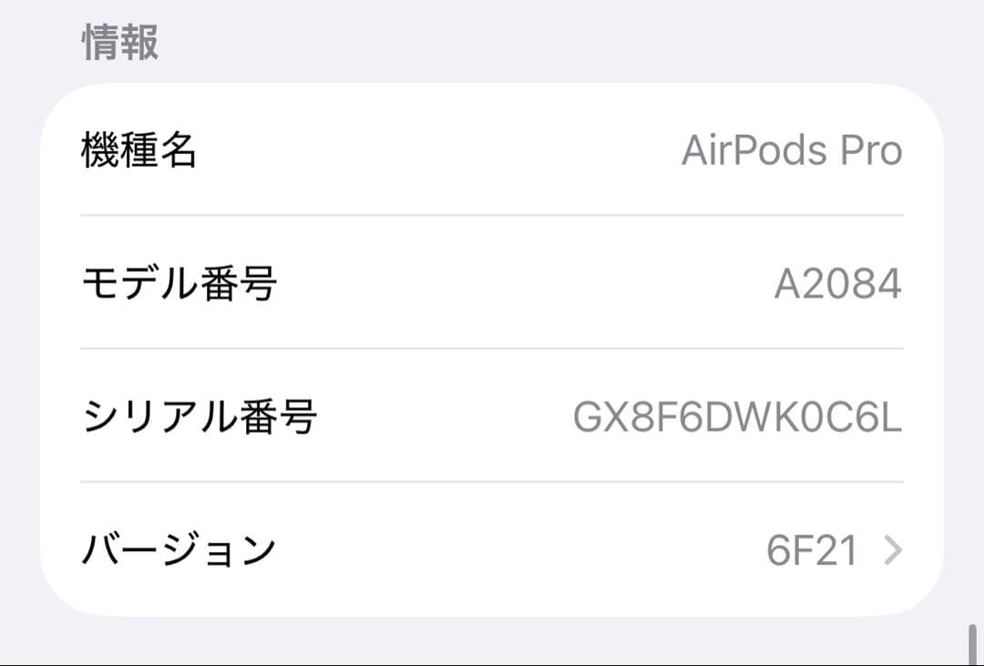 Apple AirPods Pro 第1世代 正規品 MWP22J/A