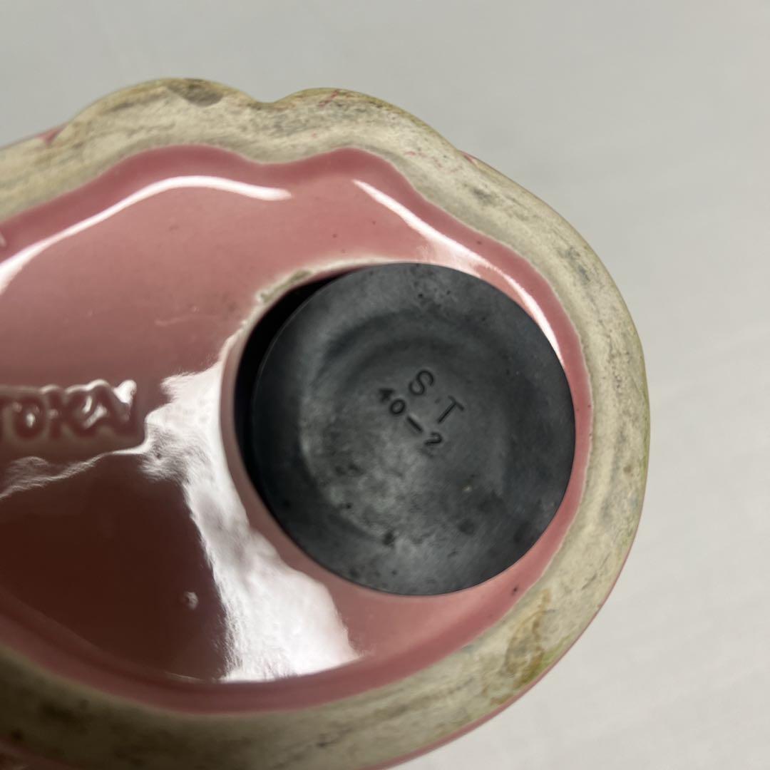 【希少】昭和レトロ　白うさぎのキャロットおばあちゃん　陶器　貯金箱　TOKAI