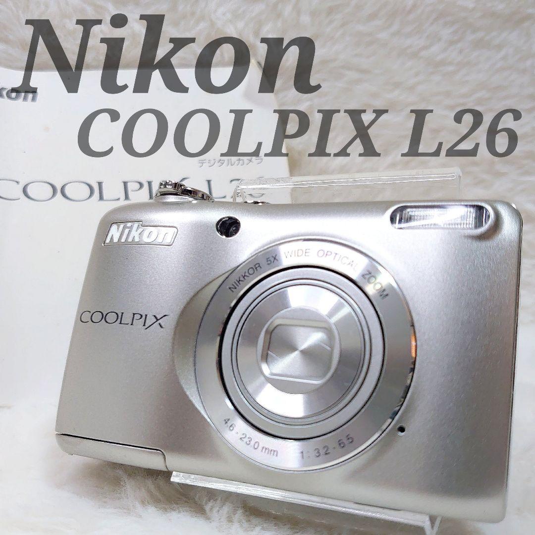 ✨極美品✨Nikon COOLPIX L26 デジカメ 単3電池 動作品