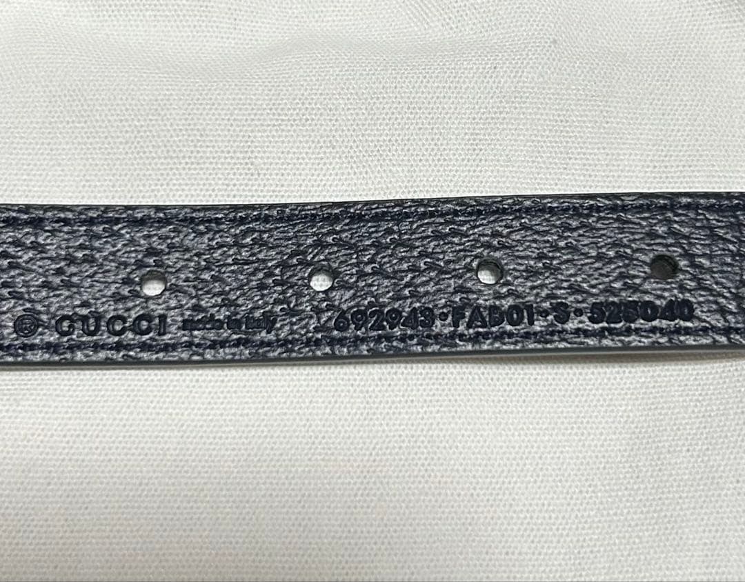 新品 GUCCI グッチ エクストラスモール ペット 首輪 S ベージュブルー
