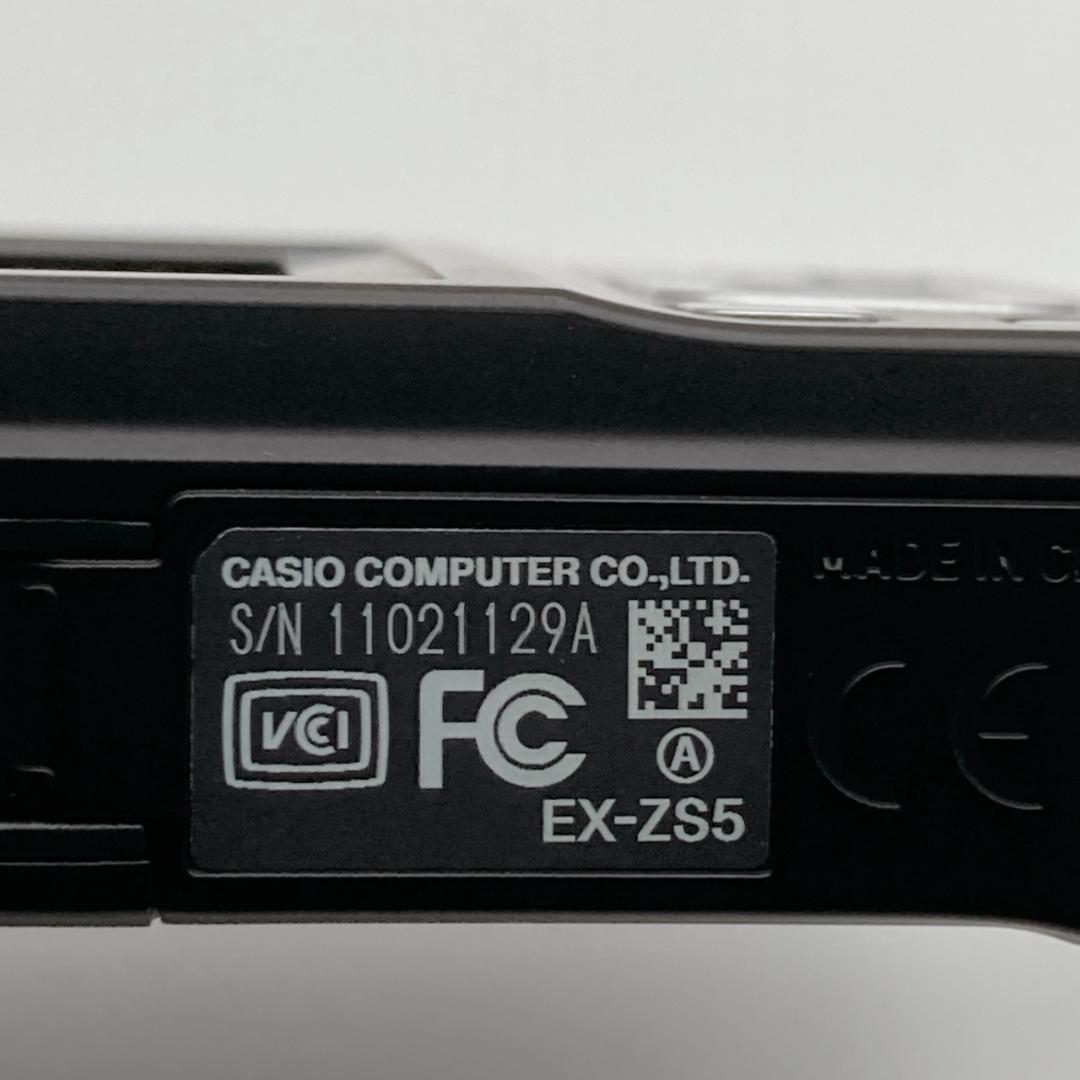 実写有【美品】CASIO カシオ EXILIM EX-ZS5 黒 デジタルカメラ