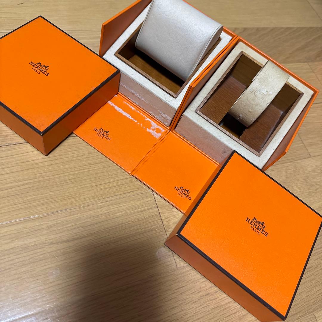 エルメス　空箱　時計用　2個セット　まとめ売り　オレンジ