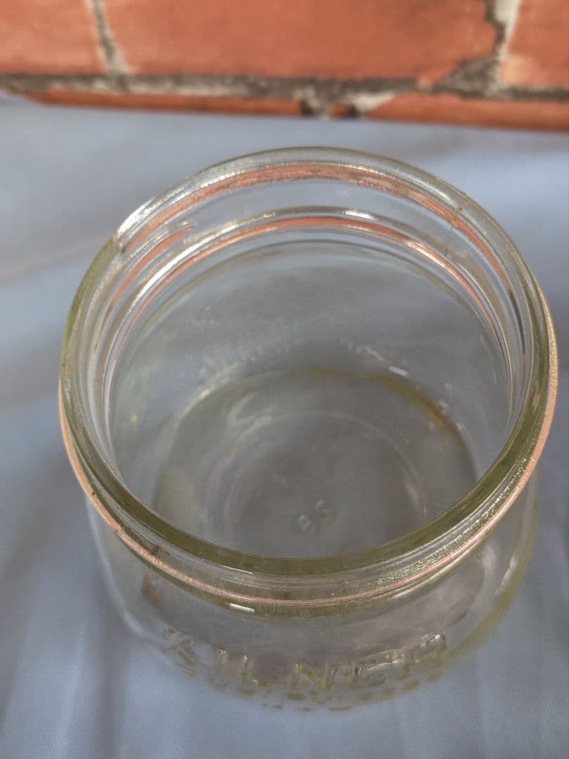 イギリス アンティーク キルナー KILNER ガラスジャー ２本セット