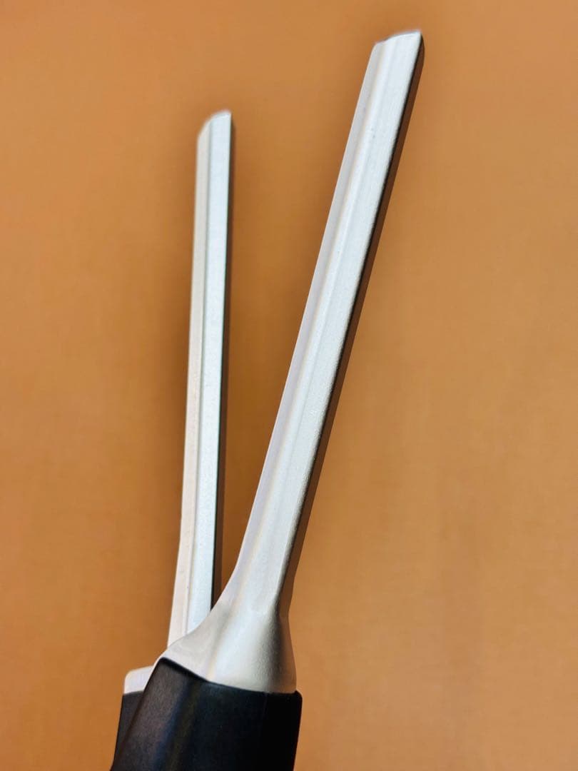 超美品　LENZ α-4 レンツアイロン クシ目　5角4㎜　理容アイロン
