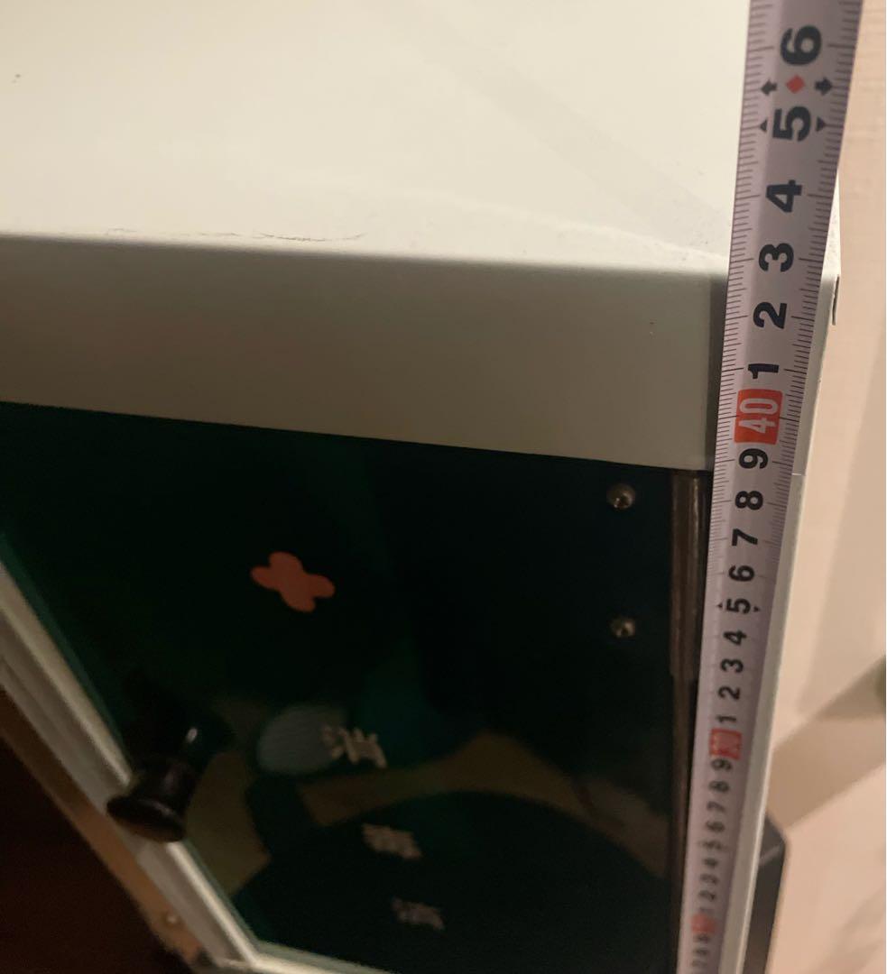 希少　昭和レトロ　床屋　消毒済　タオル入れ　キャビネット　スチール　壁掛け　レア