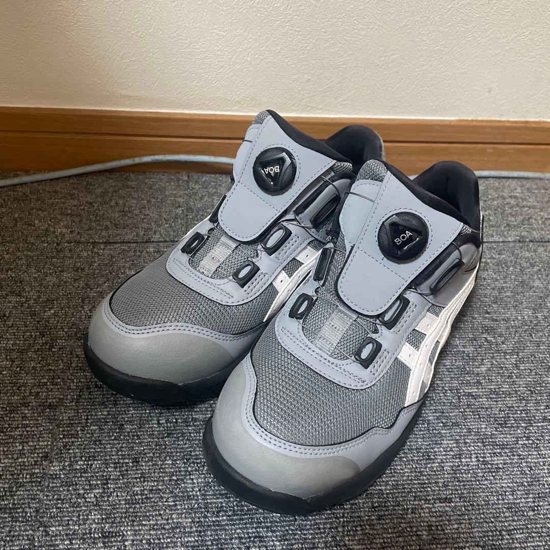 ASICS 安全靴 25.0cm グレー