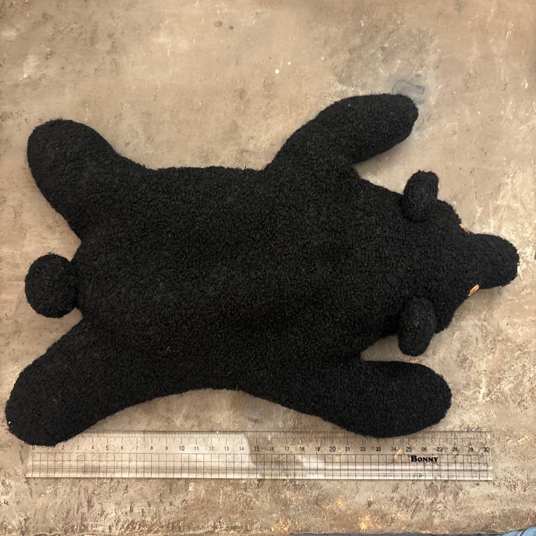 くったり　くまさん　バスケットカバー　黒　ブラック　作家