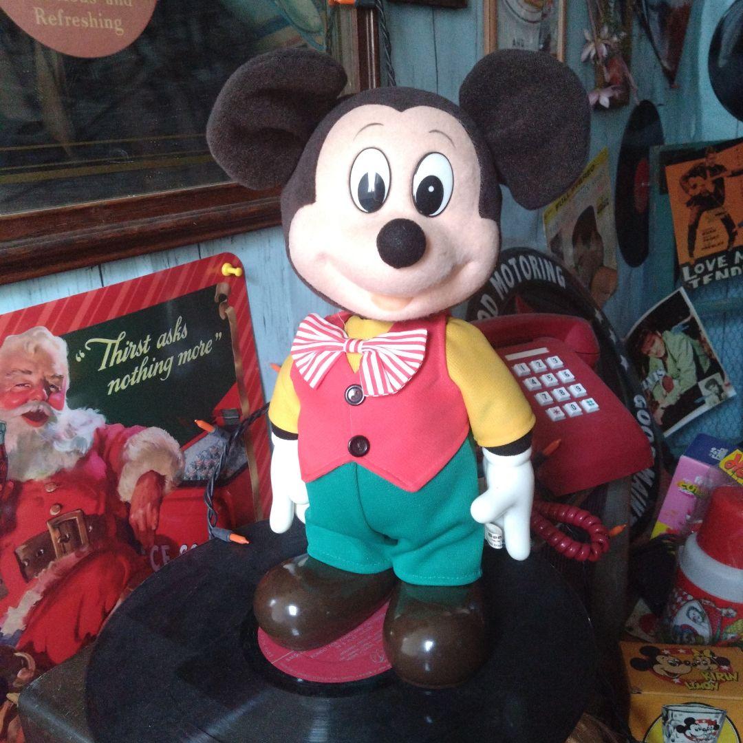 アンティーク雑貨 vintage Mickeymouth musicbox doll